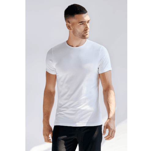 Crew-Neck Slim White