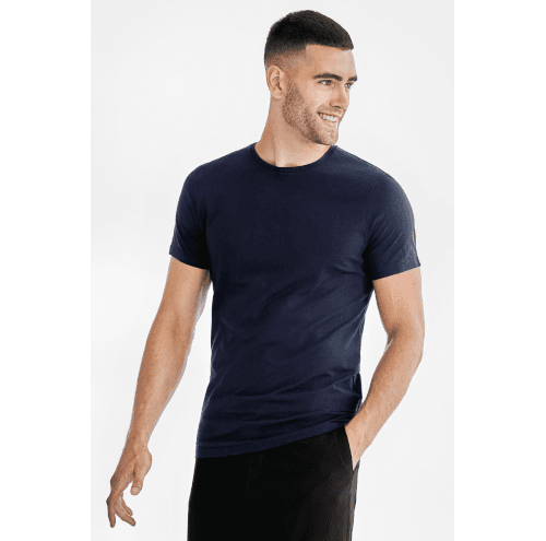 Crew-Neck Slim Dark Navy